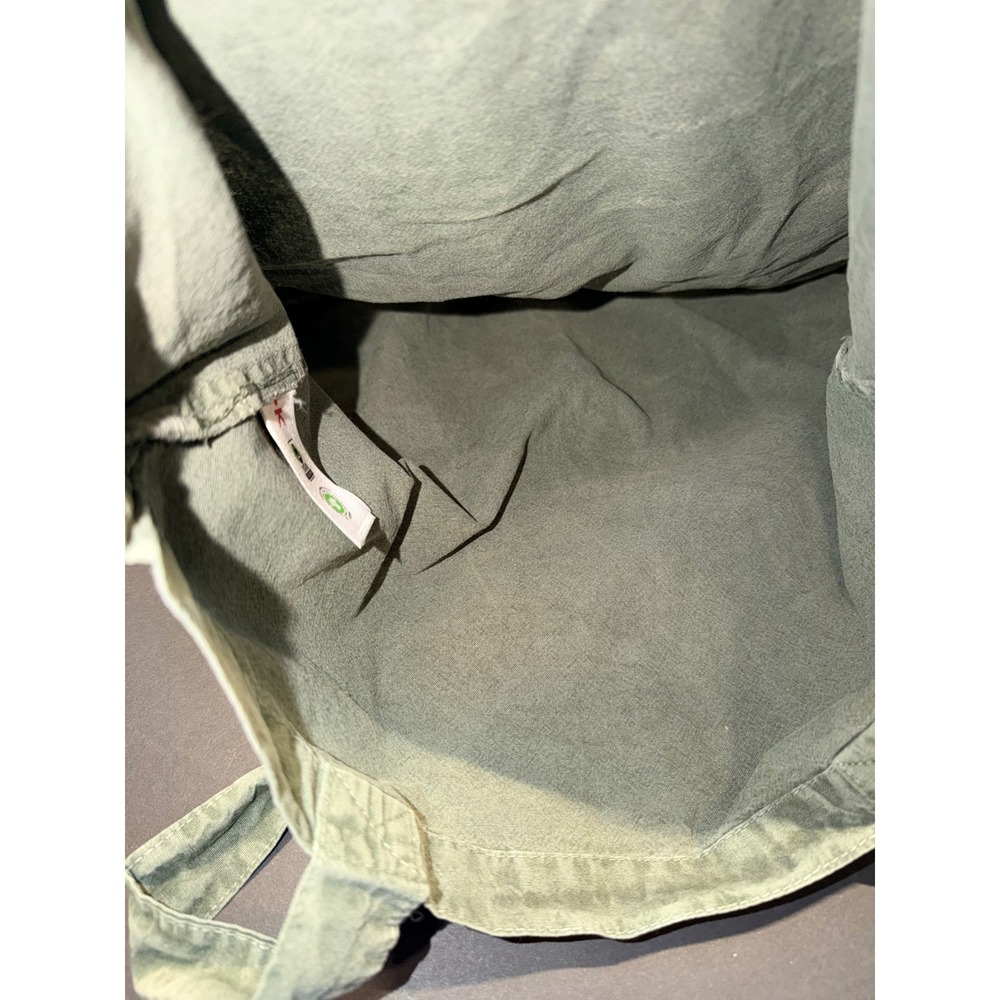 Subaru Known Supply Pigment Dyed Tote Bag Sage Green Nature Graphic NWT - Picture 2 of 5